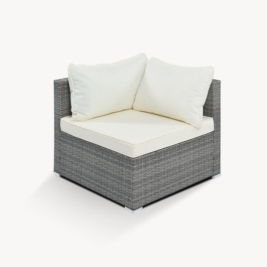 8-Pc Outdoor Patio Furniture Set, Garden Wicker Sofa, Single Sofa Combinable
