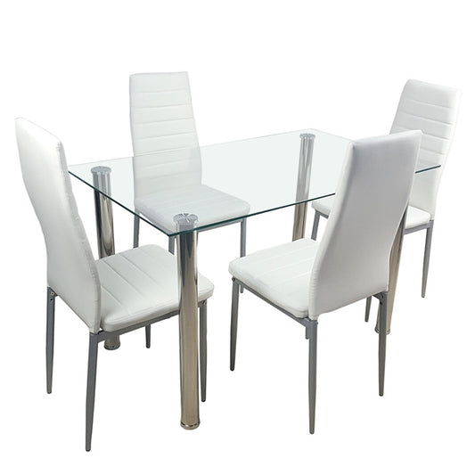 4 PU Leather Dining Chairs