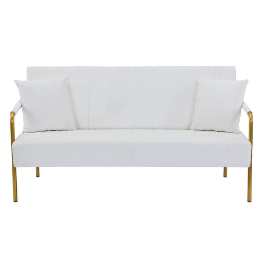 Modern Velvet Loveseat Sofa For Living Room