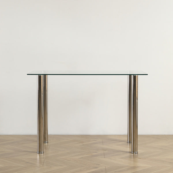 110CM Clear Color Dining Table Set This Product Will Be Split Into Two Packages