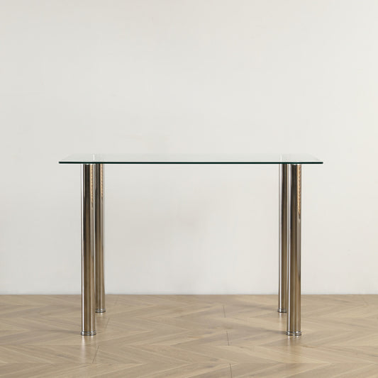 110CM Clear Color Dining Table Set This Product Will Be Split Into Two Packages